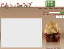 Tablet Screenshot of cakeinacupny.com